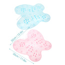 Butterfly Shape Silicone Bathroom Floor Mat Massage Exfoliation Shower Pad with Suction Cups