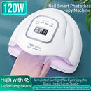 SUN X5 MAX 120W Professional Smart LED UV Nail Light Lamp Nail Dryer with Timer
