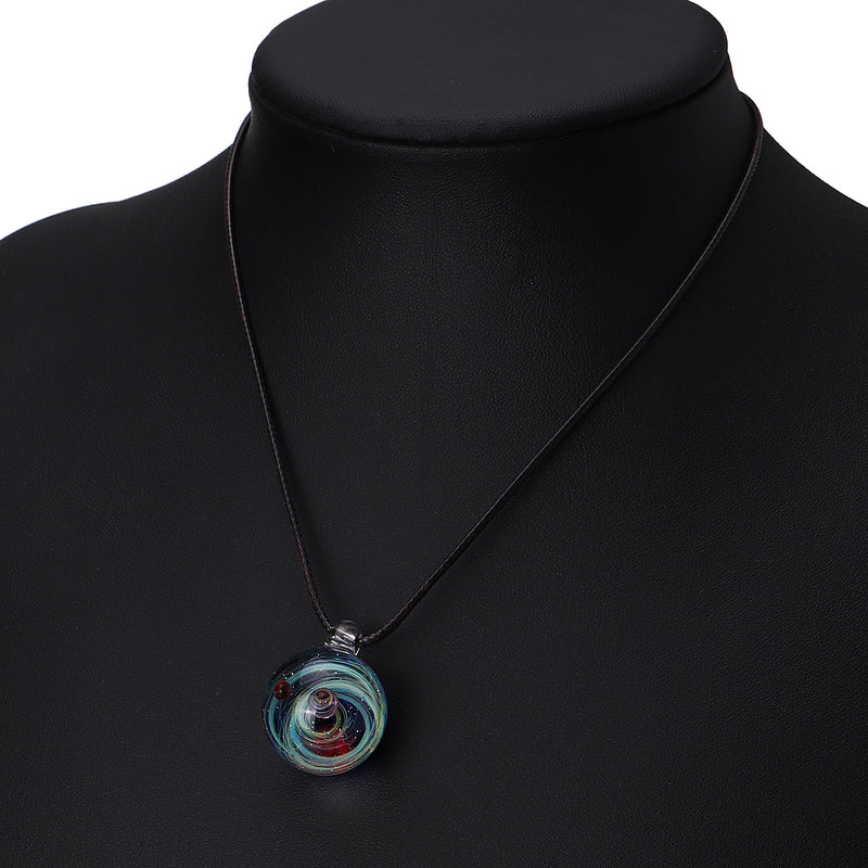 Cosmic Glass Starry Sky Glass Pendant  Men And Women