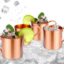 Pure Copper Mug Cup for Moscow Mule Coffee Drinking Cocktail Camping 415ML