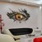 Miico Creative 3D Eye of Dinosaur Broken Wall PVC Removable Home Decor Sticker