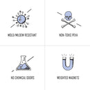 Mildew Resistant Anti-Bacterial Eco-Friendly PEVA 3G Liner Clear Shower Car Curtain