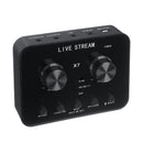 X7 Live Sound Card Microphone 20 Functions Voice Changer for Mobile Phone PC Computer Broadcast