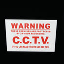 Camera Warning Sign A5 24 Hour CCTV We Can See You Metal Sticker Security Safety Sign