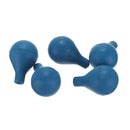 5Pcs/Set Blue Pipet Pipette Dropper Rubber Bulb Pear Shaped Labs Suction Ball Laboratory Tools