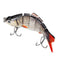 ZANLURE 10cm/17g Fishing Lure 6-Segement Pike Lure With Mouth Swimbait Fishing Bait
