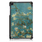 Tri-Fold Pringting Tablet Case Cover for Samsung Galaxy Tab A 8.0 2019 SM-P200 P205 Tablet - Apricot Blossom