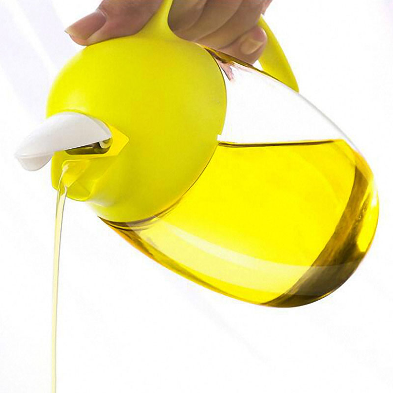 Creative Penguin Automatic Flip Oil Leak Proof Vinegar Dispenser Glass Flavouring Tool Pouring Spout