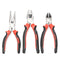 3Pcs 8inch inch Heavy Duty Long Nose Combination Cutter Plier All Purpose