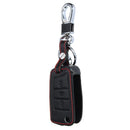 3 Buttons PU Leather Key Case Cover For Skoda Octavia Fabia Superb Yeti Rapid