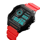 SKMEI 1299 Countdown Alarm Stainless Steel Waterproof Digital Watch