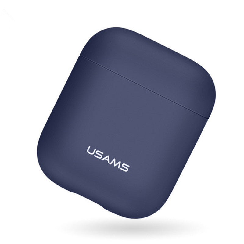USAMS US-BH502 Mini Earphone Case Liquid Silicone Cover Waterproof Protective Bag for AirPods
