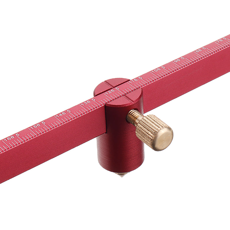 Aluminum Alloy Woodworking Deluxe Trammel System 360 Degree Carpenter Straight Line Arc Curve Scriber Circle Measuring Tool