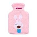 21x14cm Portable Hot Water Bottle Bag Creative Cute Cartoon Rabbit Hand Warmer