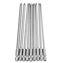 Broppe 9pcs 150mm Magnetic Cross Head Screwdriver Bits Long Hex Shank