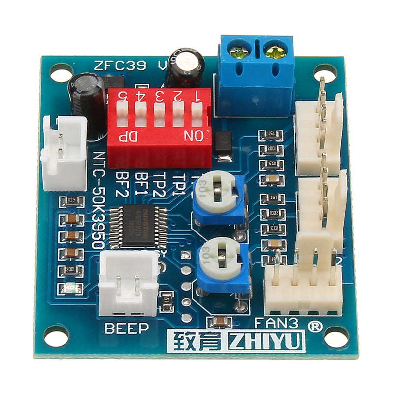 DC 12V Four Wire Thermostat PWM PC CPU Fan Temperature Control Speed Controller Module