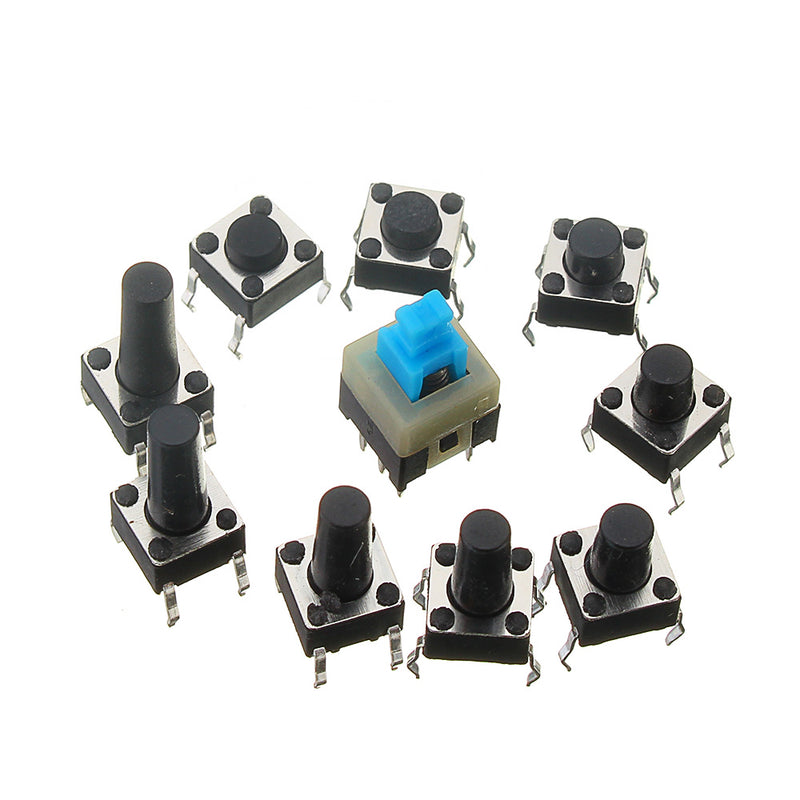 540pcs Micro-Momentary Tactile Push Button Switch Tactile Push Button Switch Micro-Momentary Tact Assortment Kit