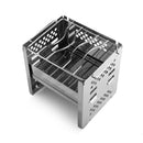 FREE SOLDIER Outdoor Foldable BBQ Grill Barbecue Cooking Stove Wood Burner Furnace Camping Picnic