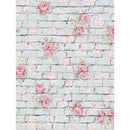 3x5ft Vinyl Wall Flower Brick Photography Background Background Studio Prop