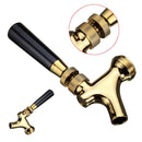 Gold Draft Beer Faucet Brass Beer Tap Faucet Draft Beer Shank 100*62mm