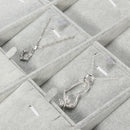 Velvet Necklace Pendant Chain Earrings Jewelry Display Rack Holder
