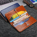 Universal Multifunctional Leather Handbag Wallet Card Solt Purses For Phone Under 6.3 Inch