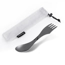 Naturehike NH19T011-D 3 In 1 Portable Tableware Titanium Alloy Picnic BBQ Fork Spoon Cutter