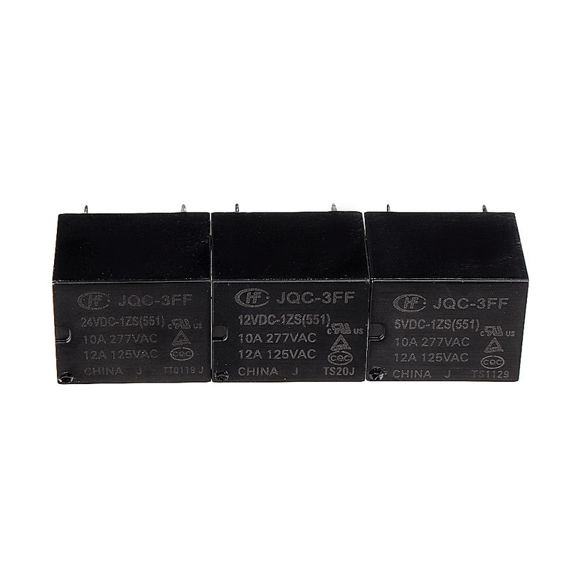 5Pcs HF3FF-JQC-3FF- 5VDC-1ZS 12VDC-1ZS 24VDC-1ZS DIP4 5V 12V 24V DC 10A Relay Module