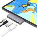 CHOETECH USB-C Hub Docking Station Adapter with USB 2.0/4K@60Hz HD Video Output Display/3.5mm Audio Jack/60W PD Charging Port