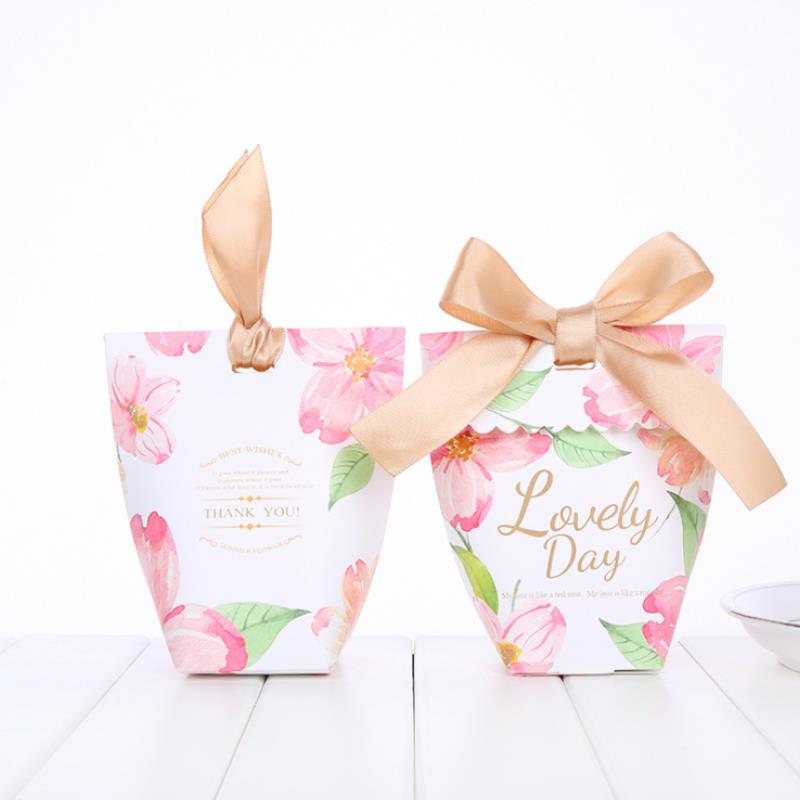 Creative Party Supplies Vase Candy Box Wedding Favors Gifts Storage Case