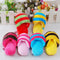 Cute Plush Slipper Shape Squeaky Toy Puppy Chew Play Toy Sound Pet Supplies for Dogs Pet Toys