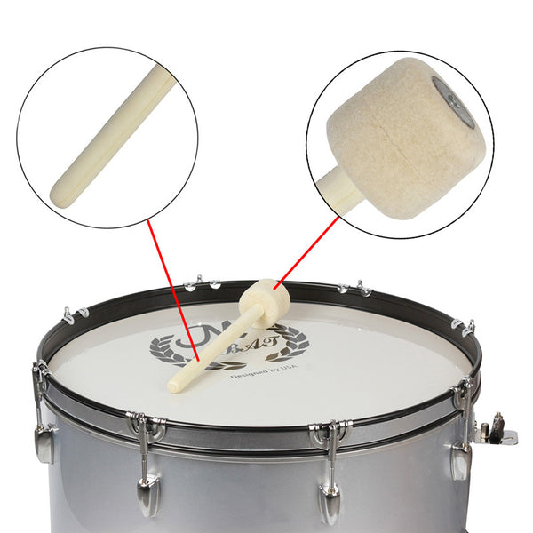 IRIN Wooden Army Drum Drumsticks for Percussion Instruments