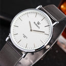 Fashion Couple Quartz Watch Casual Rose Gold Mesh Band Wrist Watch