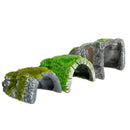 Reptile Habitat Fish Tank Hiding Cave Resin Turtle Basking Decorations Ornament