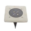 Garden Square 2 LED Solar Power Ground Light Outdoor Patio Lawn Waterproof Lamp