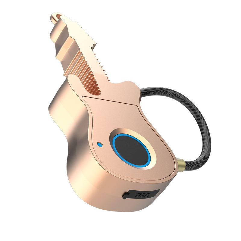 Fingerprint APP bluetooth Padlock Guitar Style Keyless Anti-theft Smart Lock Wireless With Steel Wire