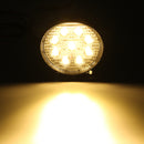 27W 9LED Work Round For Off Road Truck SUV ATV Fog Headlamp Yellow Light