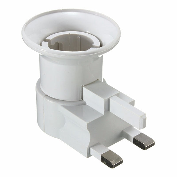 UK Plug E27 B22 Wall Screw Base Light Bulb Lamp Socket Holder Adapter Converter 110-240V