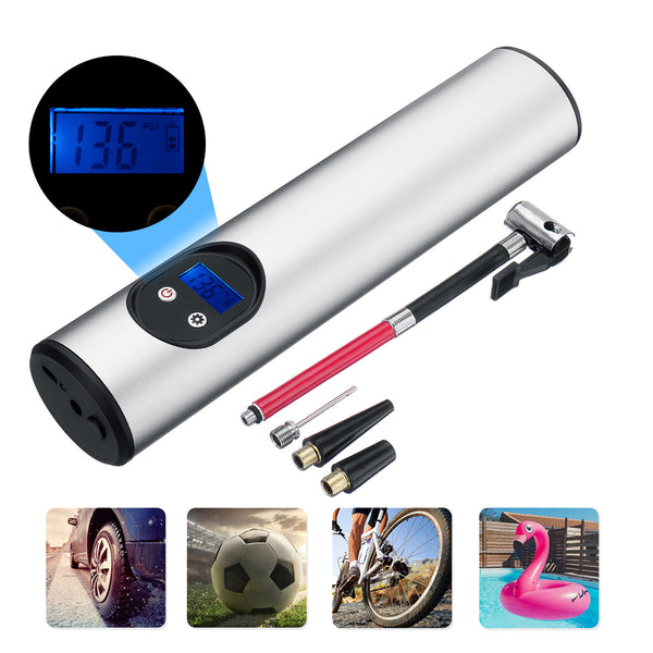 Enusic 12V 150PSI Hand-held Air Pump Portable Air Compressor Motorcycle Bicycle Car Tire