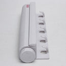 18m Wall Mounted Washing Clothes Laundry 5 line Airer Dryer Retractable Cloth Hanger