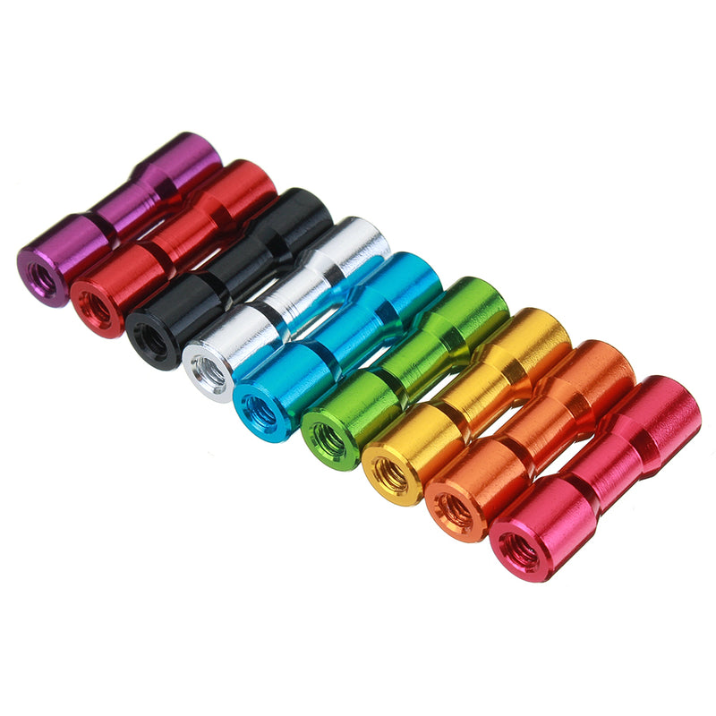 Suleve M3AS11 10Pcs M3 20mm Aluminum Alloy Standoff Spacer Round Column MultiColor Smooth Surface