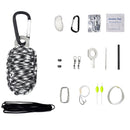 IPRee 18 In 1 Outdoor EDC Multi Tools Kit Camping Emergency Survival Paracord Bag
