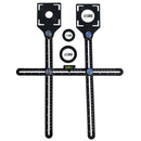 Double Head Folding Ruler Drill Guide Locator Ceramic Tile Hole Locator Pocket Hole Jig Punching Tool