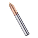 Drillpro 3 Flutes 90 Degree AlTiN Coating Chamfer Mill HRC55 2-8mm Tungsten Steel Milling Cutter