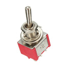 10pcs Red Toggle Switch DPDT On-Off-On 6 PINs 3 Position 5A 120Vac /2A 250Vac