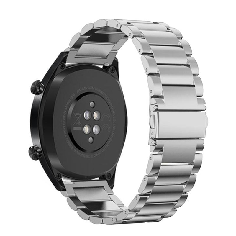 Bakeey 22mm Three Beads Solid Stainless Steel Watch Band for Huawei GT Smart Watch