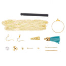 480Pcs Jewelry Making Kit DIY Earring Findings Hooks Beads Mixed Handcraft Accessories