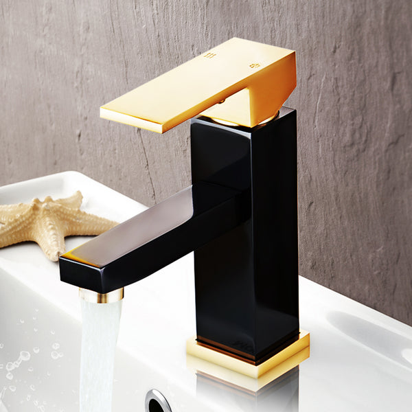 Aluminum Bathroom Basin Faucet Single Handle Mixer Tap Rubbed Bronze Rose Gold