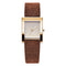 SK K0080 Rectangle Women Wrist Watch Casual Style Leather Strap Quartz Watches