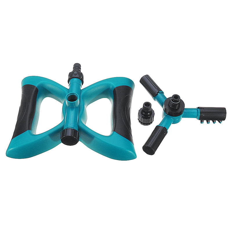 Automatic 360 Degree Rotating Garden Lawn Sprinkler Leak Free w/ Large Area Coverage Adjustable Gardening Watering Irrigation System